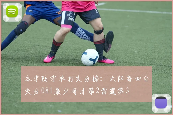 本季防守单打失分榜：太阳每回合失分081最少奇才第2雷霆第3